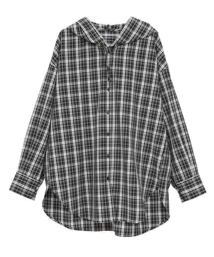 earth music&ecology「フーディーチェックシャツ」|シャツ・ブラウス|