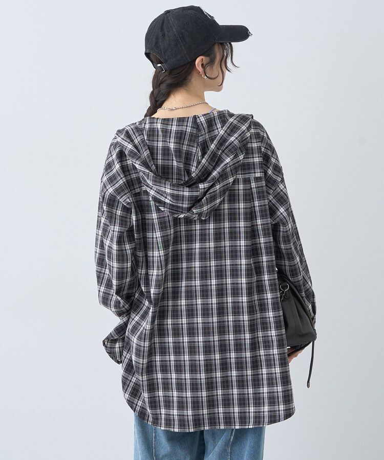 earth music&ecology「フーディーチェックシャツ」|シャツ・ブラウス|