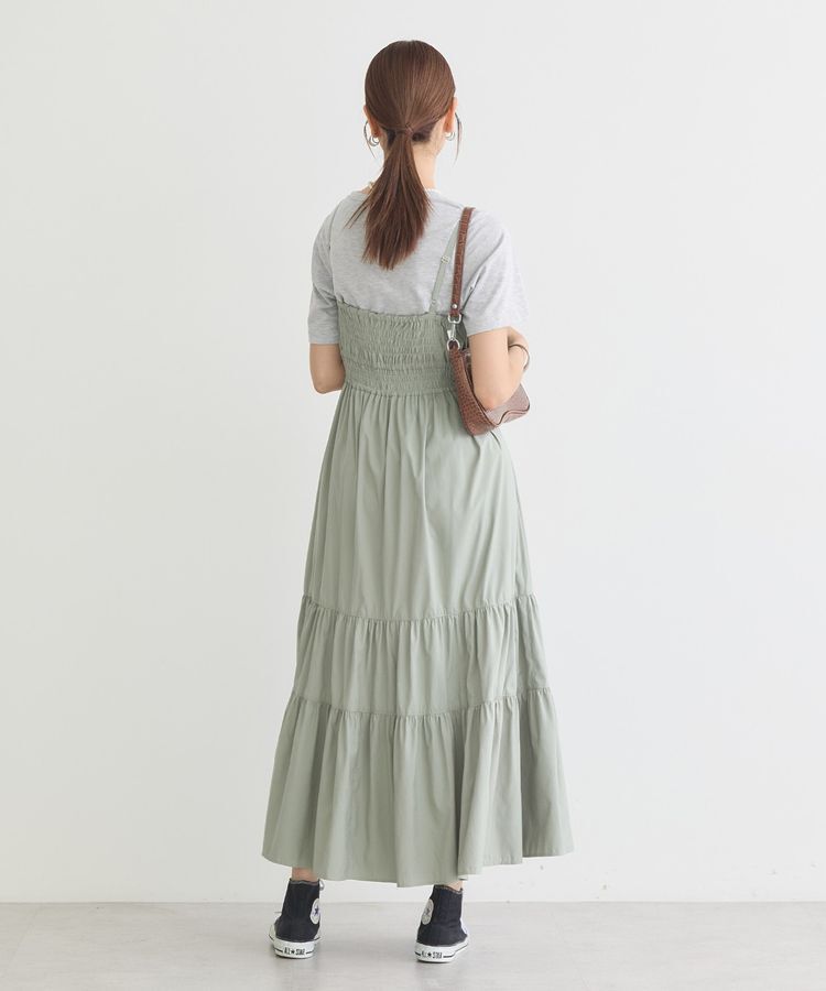 earth music&ecology「ドロストシャーリングキャミワンピース」|ワンピース|