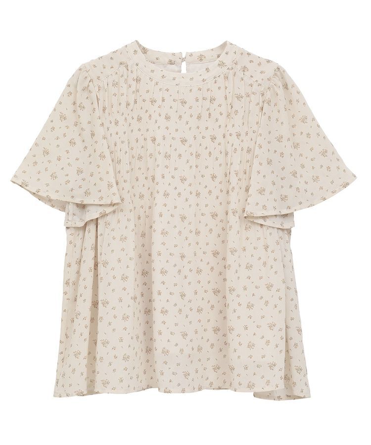 earth music&ecology「マジョリカプリーツ半袖ブラウス」|シャツ・ブラウス|