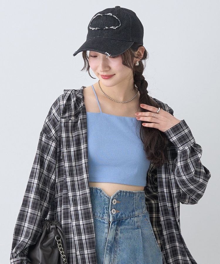 earth music&ecology「ダメージロゴキャップ」|その他|