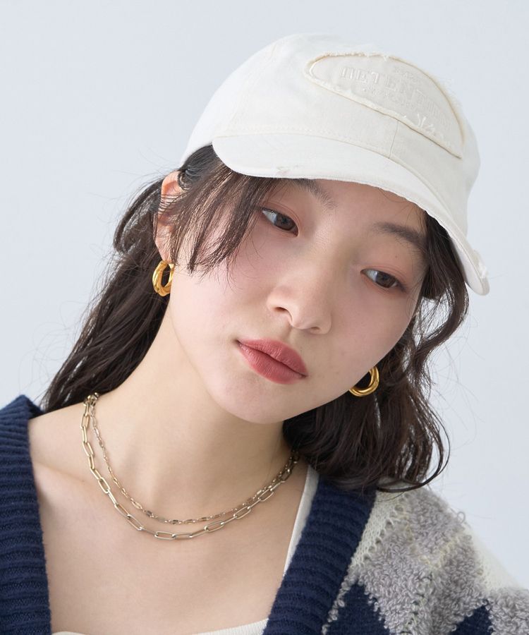 earth music&ecology「ダメージロゴキャップ」|その他|