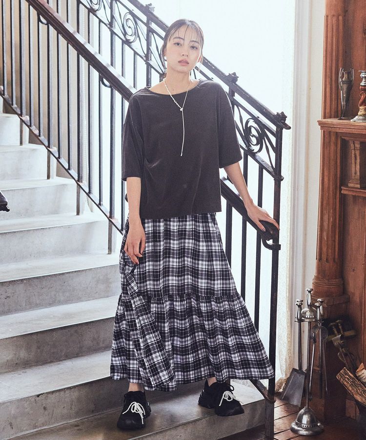 earth music&ecology「スネークチェーン&times;パールスライドロングネックレス」|ネックレス|