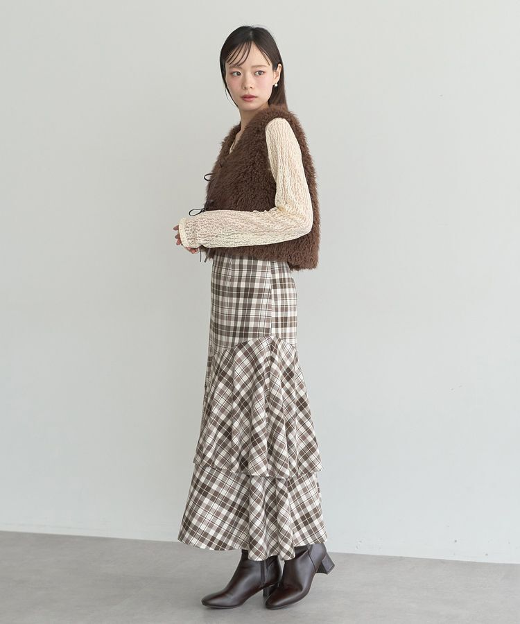 earth music&ecology「ティアードイレヘムスカート」|フレア|