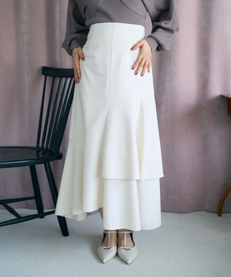 earth music&ecology「ティアードイレヘムスカート」|フレア|