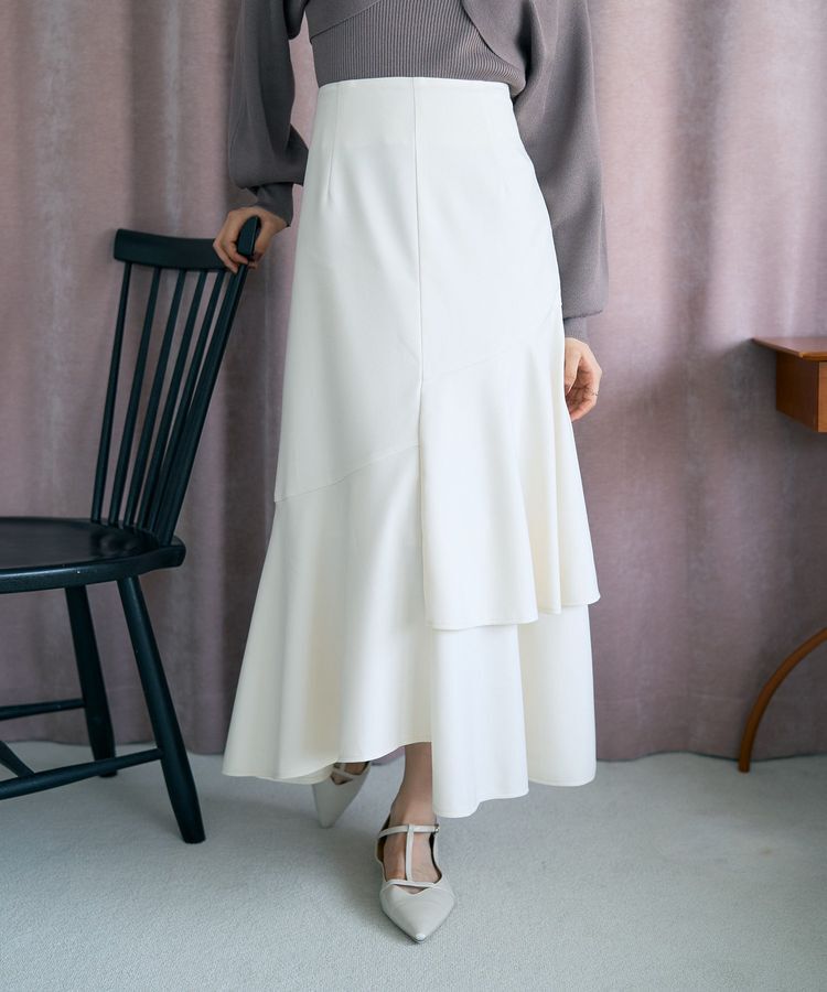 earth music&ecology「ティアードイレヘムスカート」|フレア|