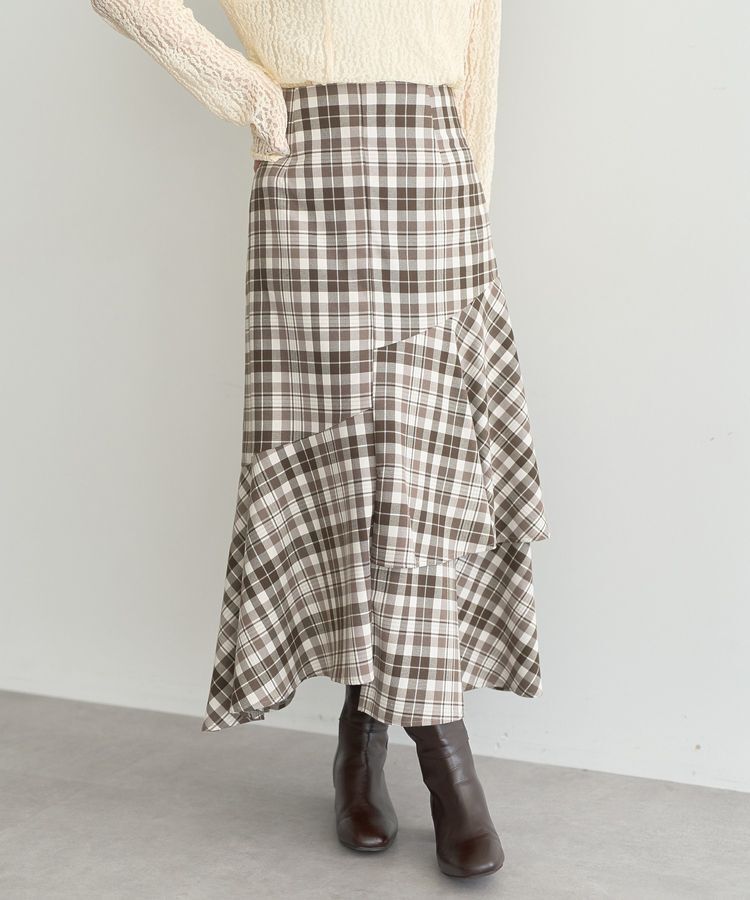earth music&ecology「ティアードイレヘムスカート」|フレア|