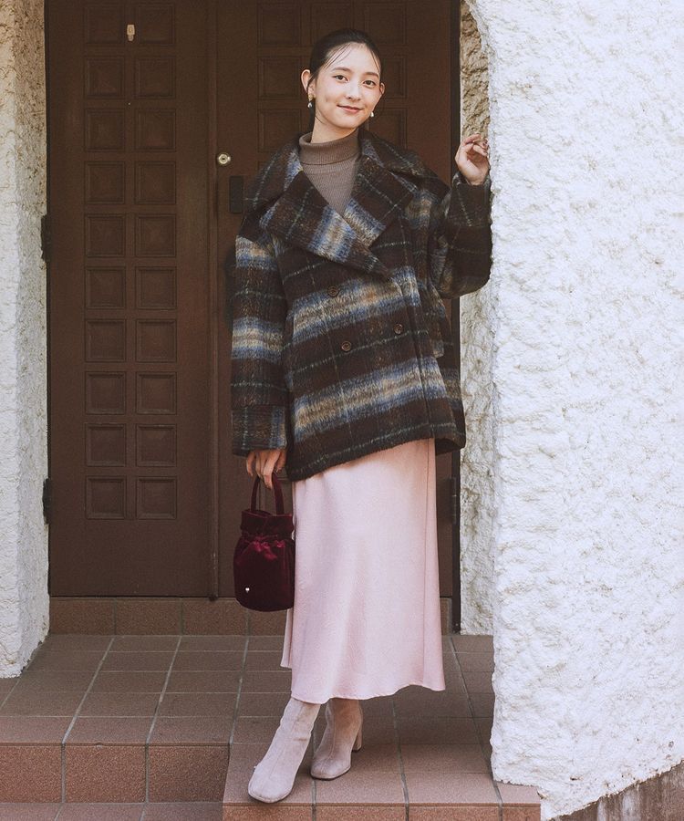 earth music&ecology「ストレッチサテンスカート」|スカート|