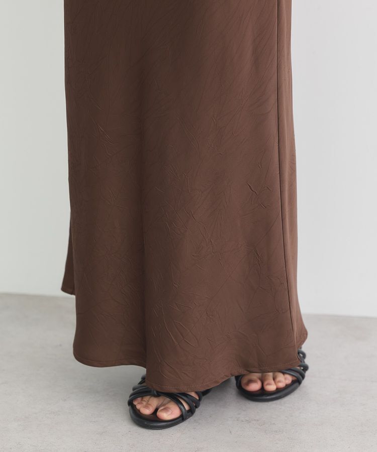 earth music&ecology「ストレッチサテンスカート」|スカート|