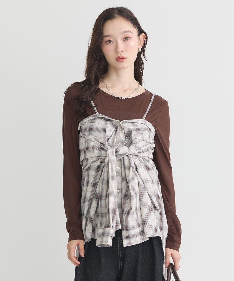 earth music&ecology「クルーネックシアーテレコプルオーバー」|Tシャツ・カットソー|