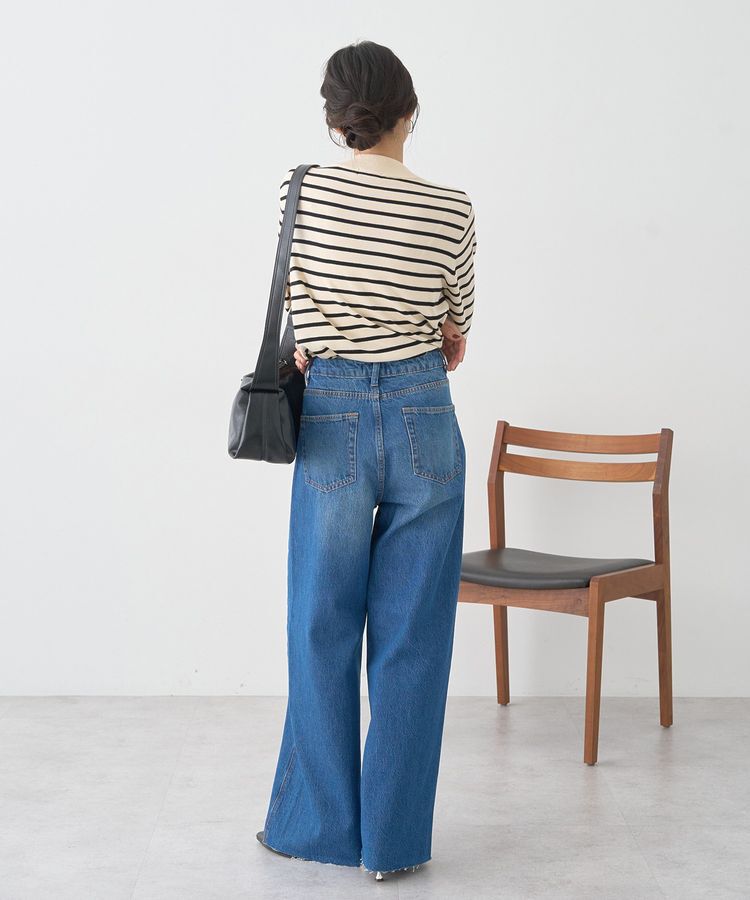 earth music&ecology「ボウタイニットプルオーバー」|ニット・セーター|