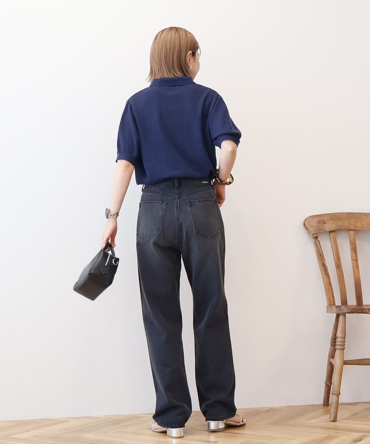 AMERICAN HOLIC「ブークレ半袖ニットトップス」|ニット・セーター|