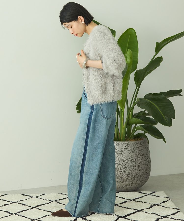 AMERICAN HOLIC「シャギーニットクルーネックカーディガン」|カーディガン|