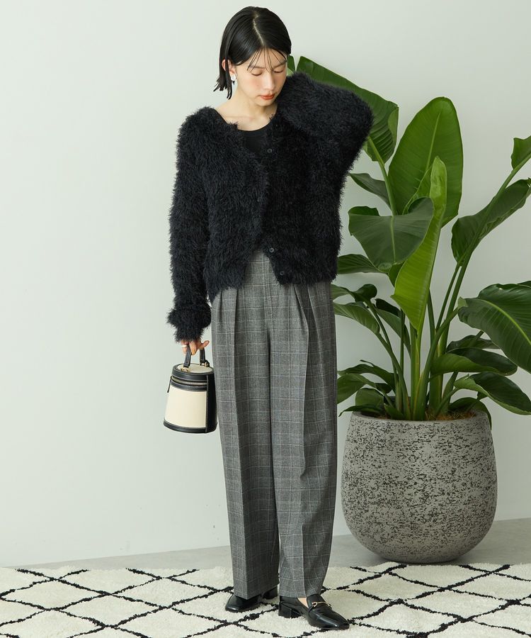 AMERICAN HOLIC「シャギーニットクルーネックカーディガン」|カーディガン|