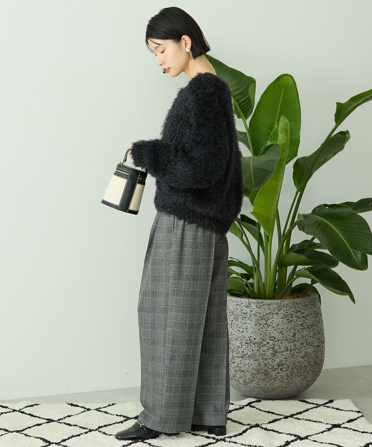 AMERICAN HOLIC「シャギーニットクルーネックカーディガン」|カーディガン|