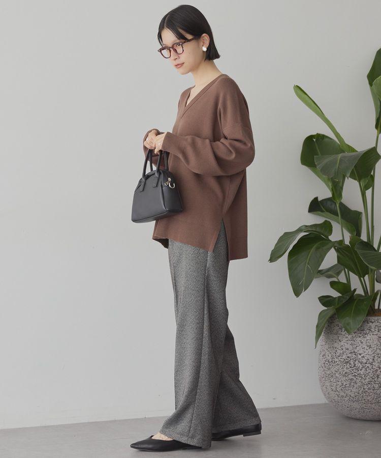 AMERICAN HOLIC「バイパチVネックニットプルオーバー＜静電気軽減＞」|ニット・セーター|