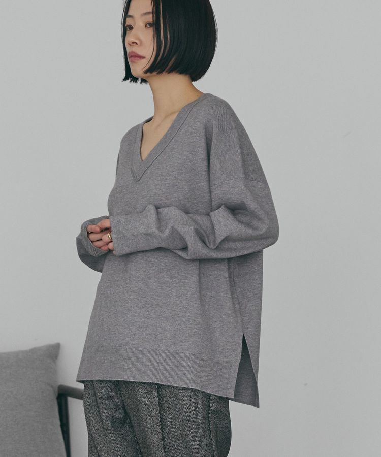 AMERICAN HOLIC「バイパチVネックニットプルオーバー＜静電気軽減＞」|ニット・セーター|