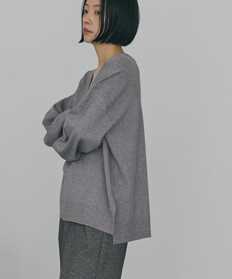 AMERICAN HOLIC「バイパチVネックニットプルオーバー＜静電気軽減＞」|ニット・セーター|