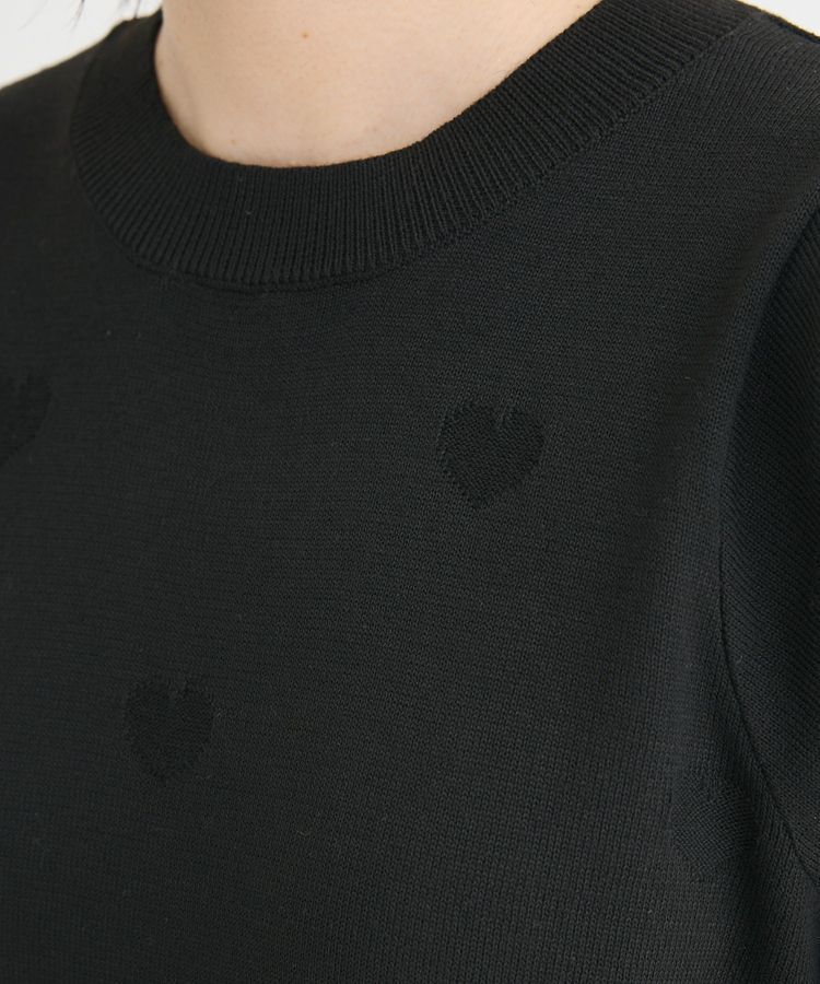 Green Parks「・swing by ハート柄クルーニット」|ニット・セーター|