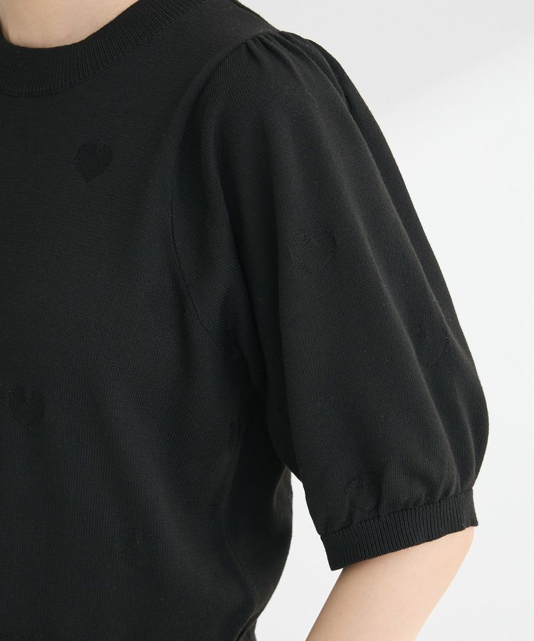 Green Parks「・swing by ハート柄クルーニット」|ニット・セーター|