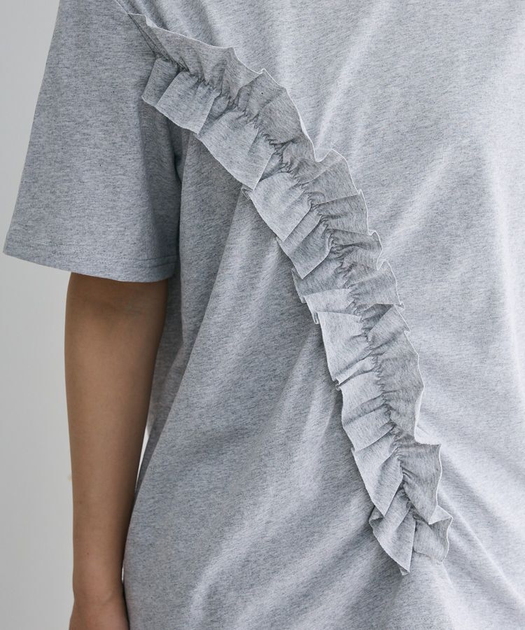 Green Parks「・Petit Fleur アシンメトリーフリルTEE」|Tシャツ・カットソー|