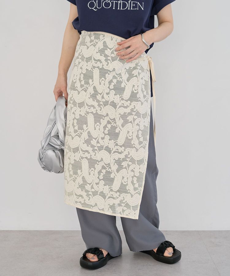 Green Parks「レース巻きスカート」|スカート|Ivory