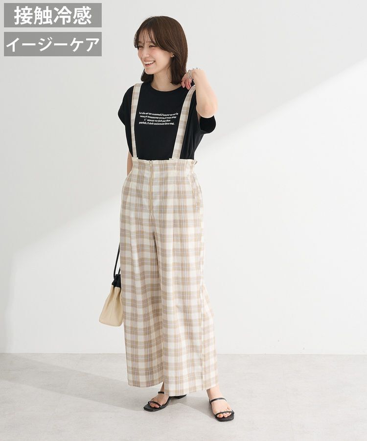 Green Parks「綿麻混2WAY サス付きZIPパンツ」|その他|チェック