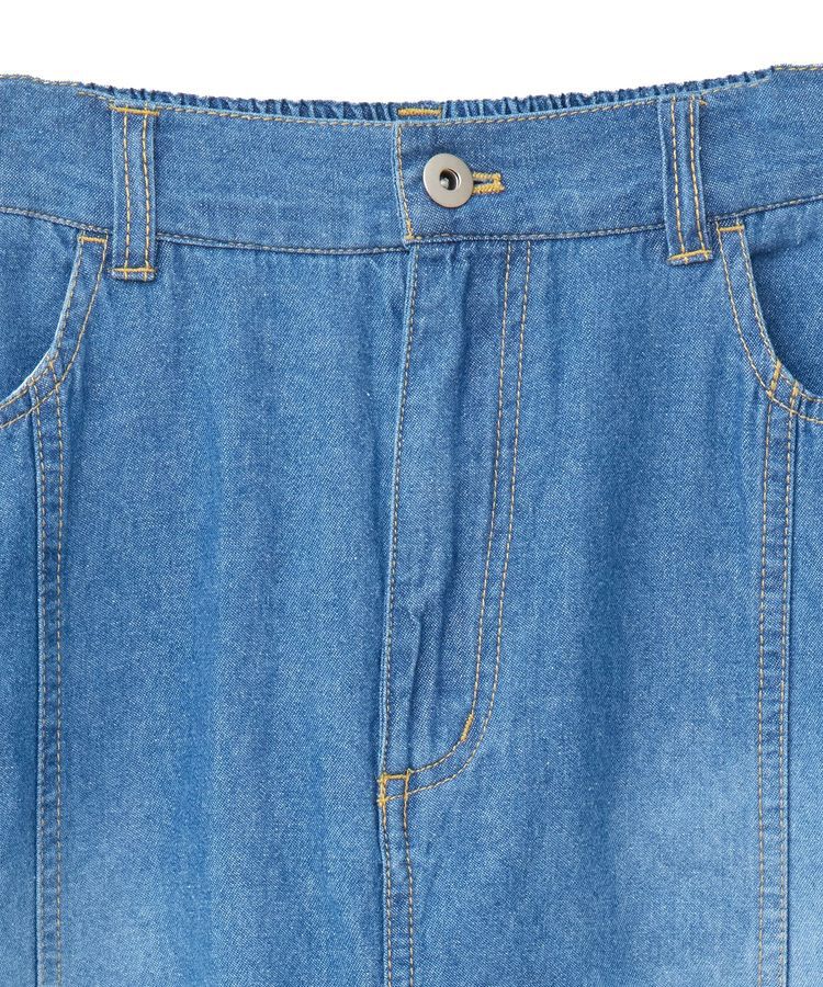 Green Parks「ライトデニムサイドタックスカート」|スカート|