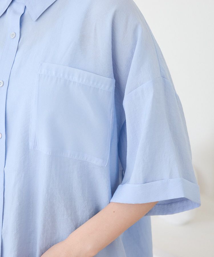 Green Parks「裾レイヤードショートスリーブシャツ」|シャツ・ブラウス|