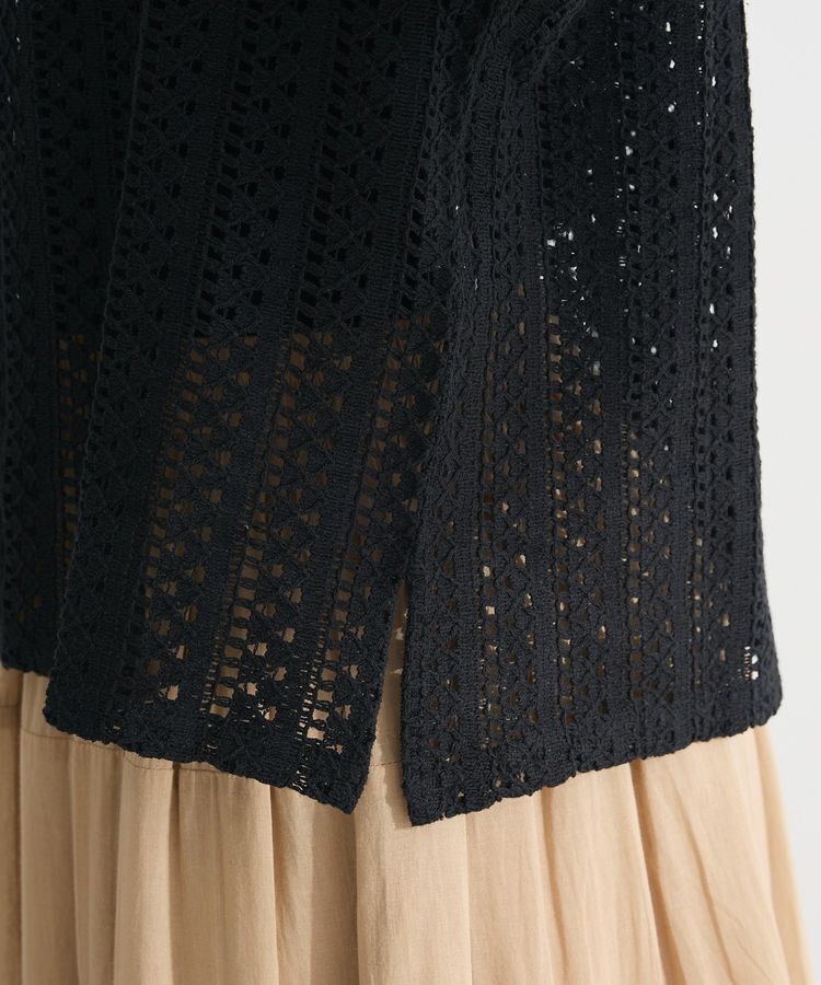 Green Parks「インド綿 衿付きレースシャツ」|シャツ・ブラウス|