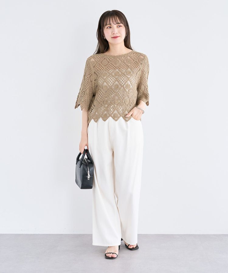 Green Parks「・SUGAR SPOON クロシェプルオーバー」|ニット・セーター|