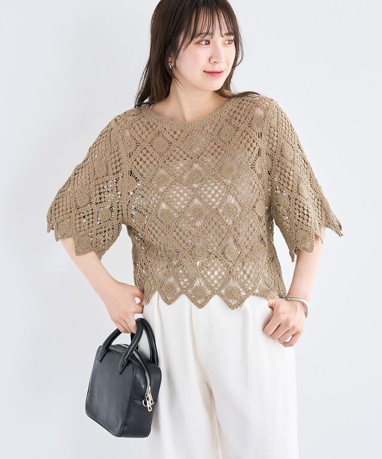 Green Parks「・SUGAR SPOON クロシェプルオーバー」|ニット・セーター|