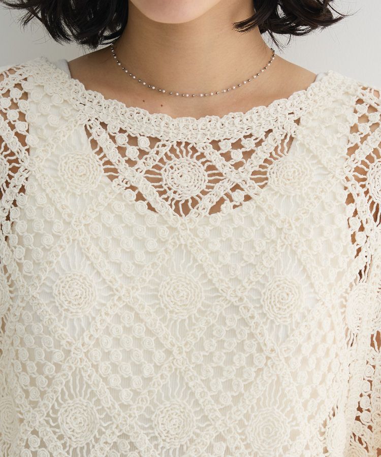 Green Parks「・SUGAR SPOON クロシェプルオーバー」|ニット・セーター|