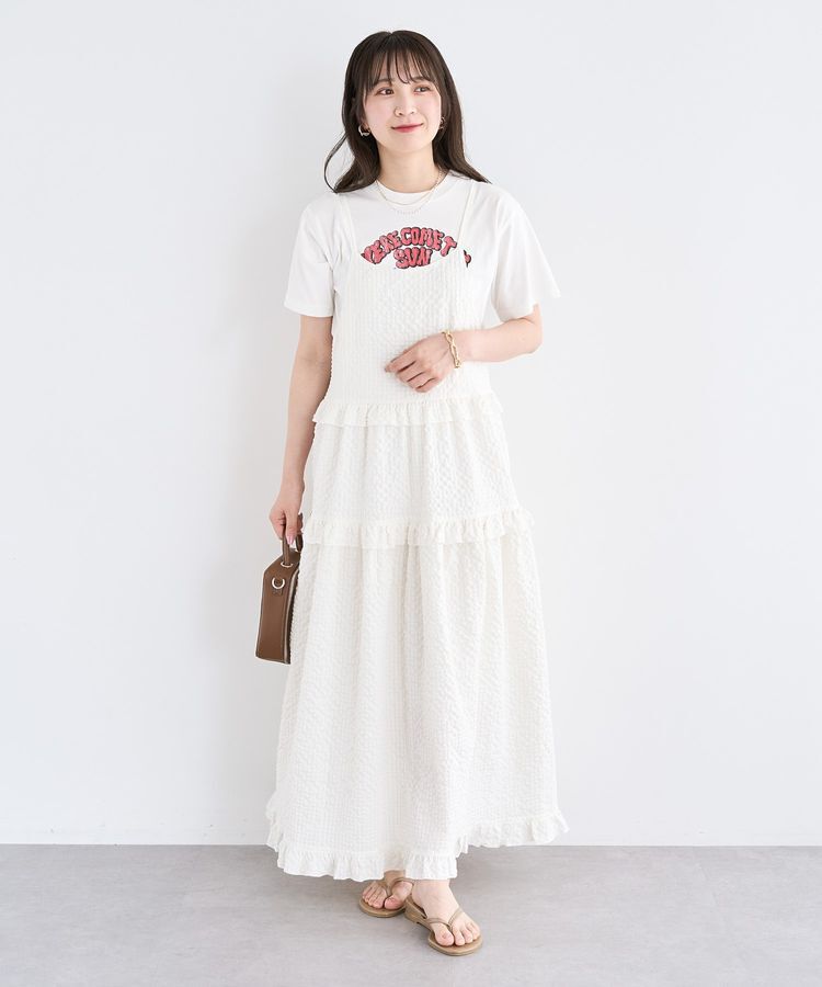 Green Parks「・Petit Fleur フリルティアードキャミワンピ」|ワンピース|