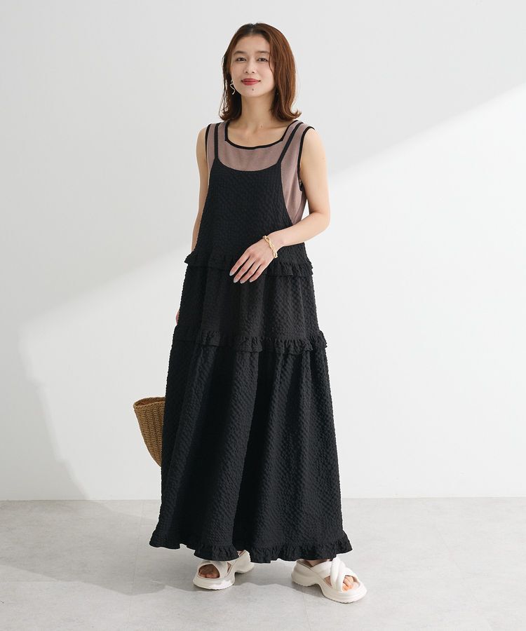 Green Parks「・Petit Fleur フリルティアードキャミワンピ」|ワンピース|