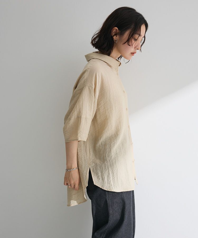 Green Parks「・ELENCARE DUEシアーボリュームスリーブシャツ」|シャツ・ブラウス|