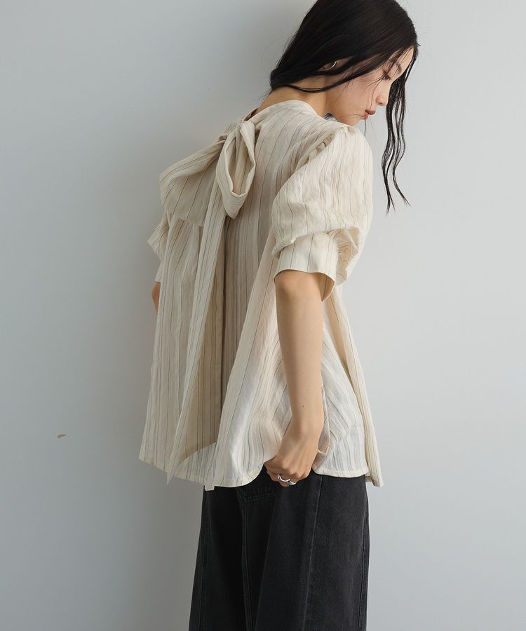 AnriettMusee「2WAYボウタイバルーンスリーブブラウス」|シャツ・ブラウス|