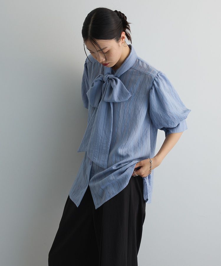 AnriettMusee「2WAYボウタイバルーンスリーブブラウス」|シャツ・ブラウス|