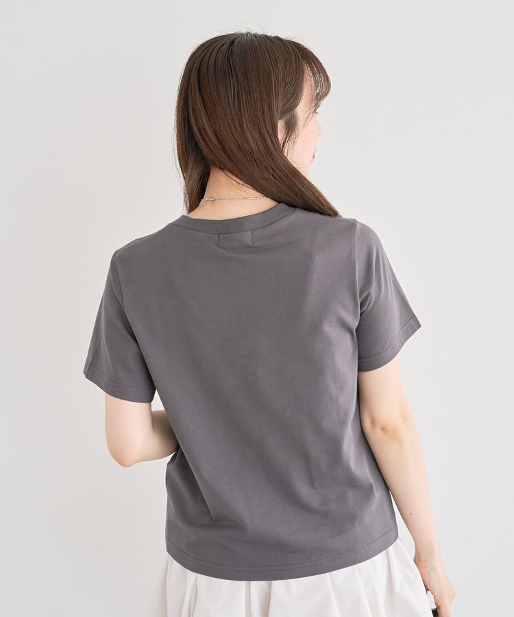 Green Parks「・DOUBLE FLAGS ローズチェーン刺繍TEE」|Tシャツ・カットソー|