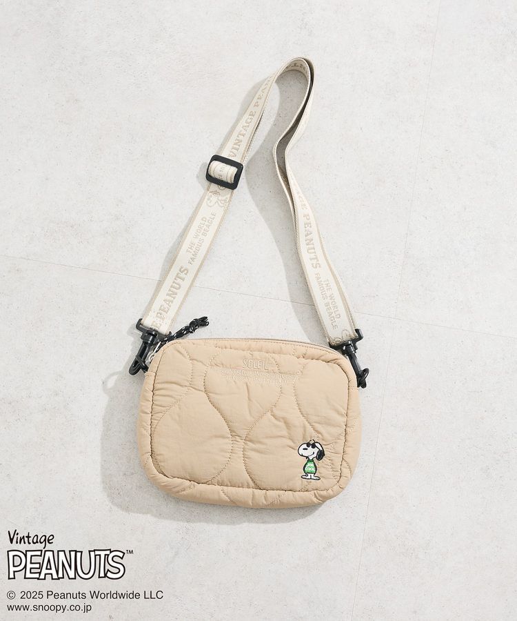 Green Parks「■PEANUTS キルティングショルダー」|ショルダー・メッセンジャー|Gray Beige