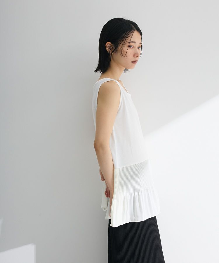 Green Parks「裾プリーツタンクトップ」|インナー|