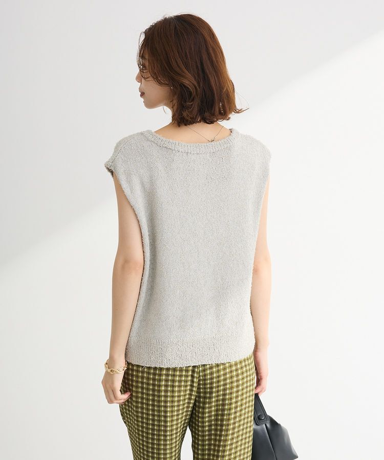 Green Parks「ツィード風金釦ニットベスト」|ベスト・ジレ|