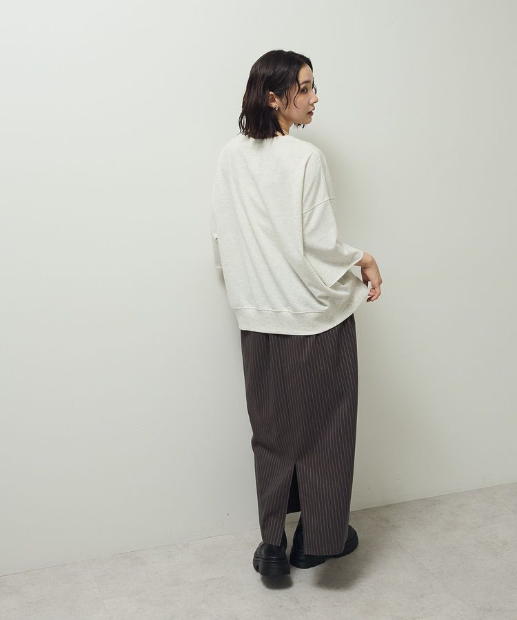 Green Parks「5分袖刺繍ロゴトレTEE」|Tシャツ・カットソー|