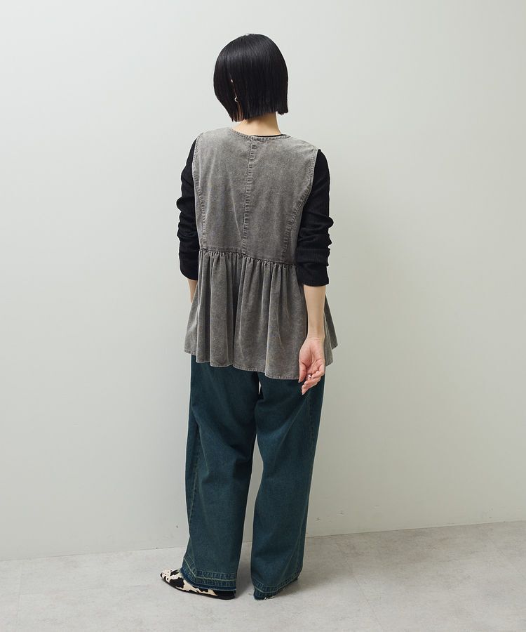 Green Parks「・ELENCARE DUE ケミカルコーデュロイベスト」|ベスト・ジレ|