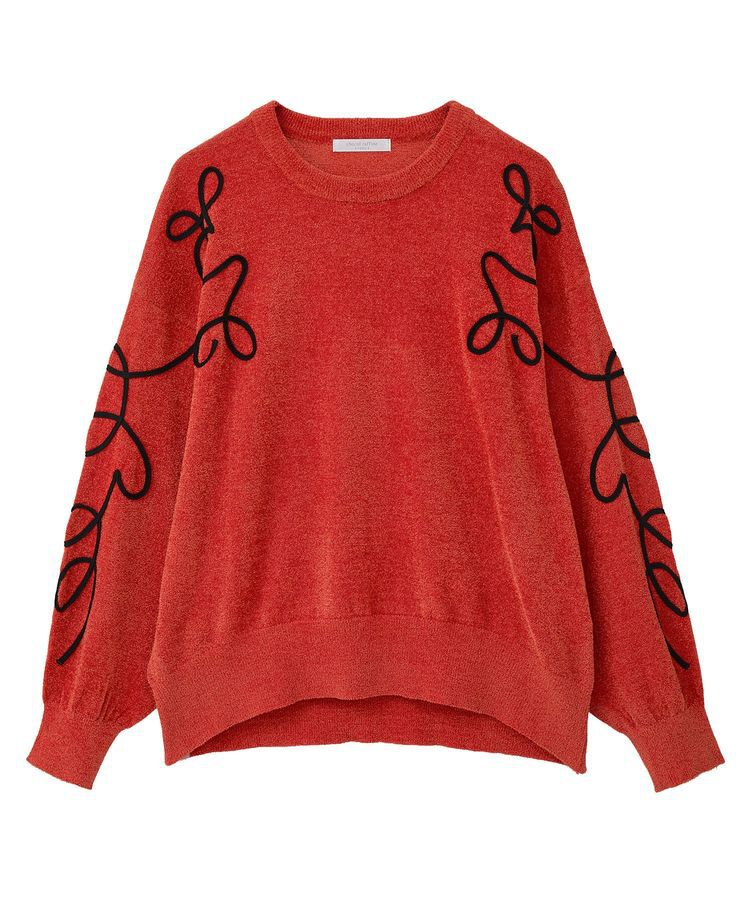 Green Parks「刺繍コードニットプルオーバー」|ニット・セーター|