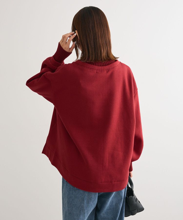 Green Parks「リブドッキング裏起毛プルオーバー」|スウェット・ジャージ|