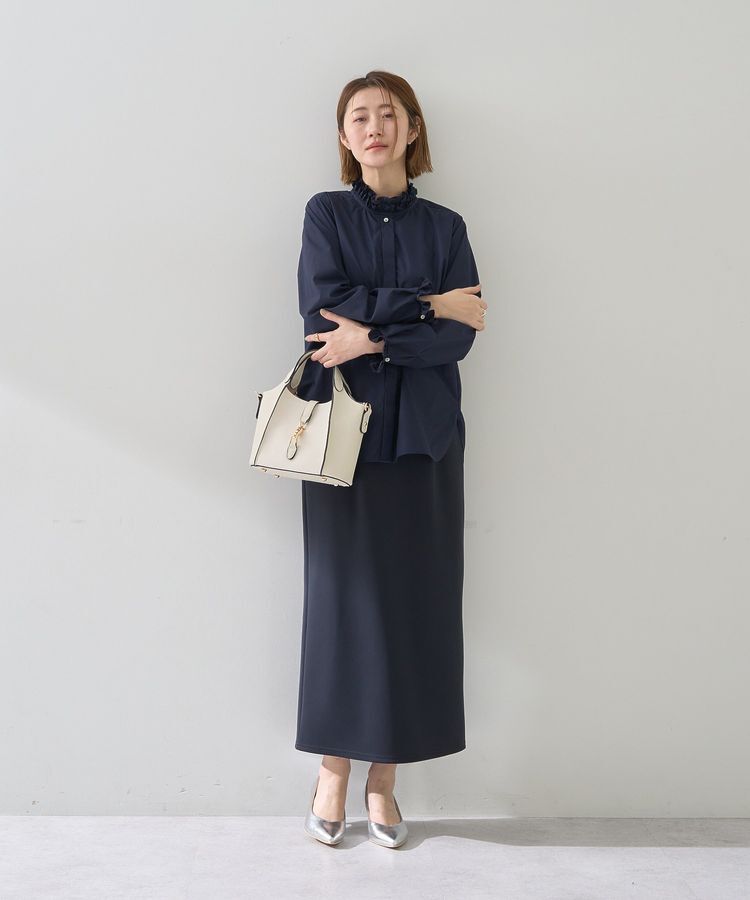 YECCA VECCA「ダンボールニットナロースカート」|タイト|