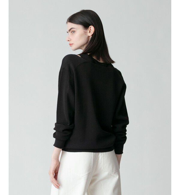 allureville「ディープV ネックレイヤードプルオーバー」|ニット・セーター|