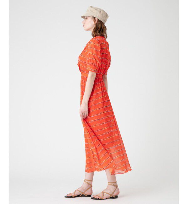 LOULOU WILLOUGHBY「【LOULOU WILLOUGHBY】RATTIレタードボーダーワンピース」|ワンピース|