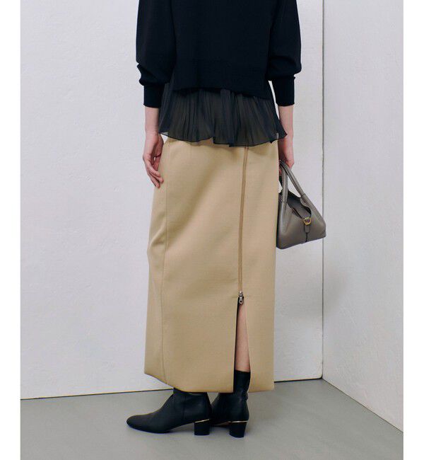 allureville「センタージップ2WAYニットスカート」|タイト|